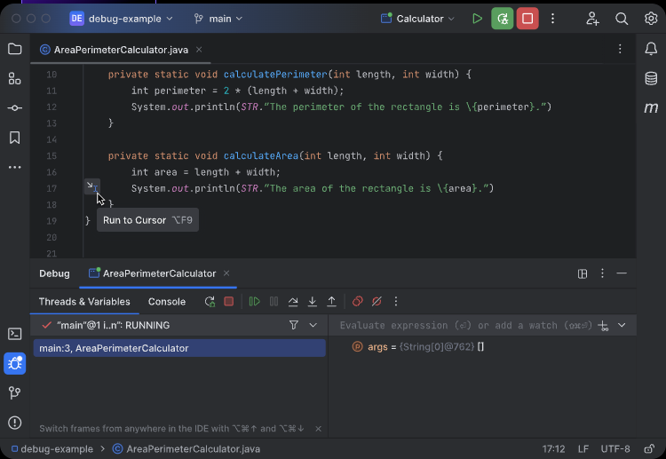 Debugger-Ansicht