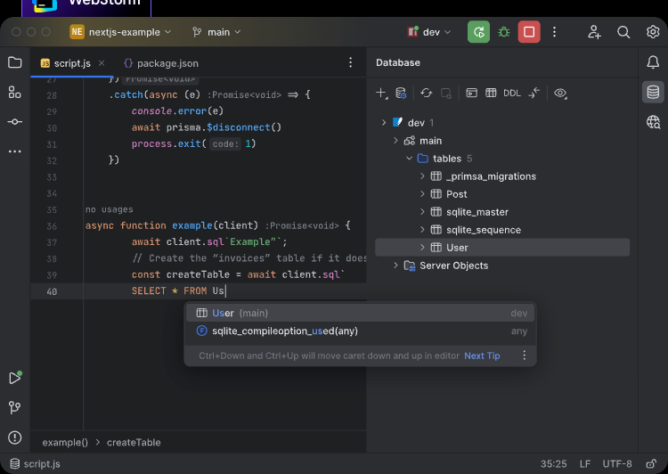 IDE mit Quellcode